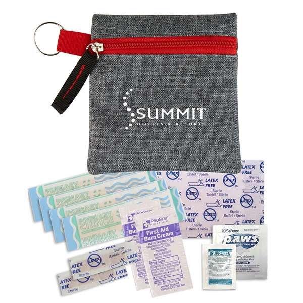 Heathered zippered Mini First Aid Kit - Heathered zippered Mini First Aid Kit - Image 0 of 5