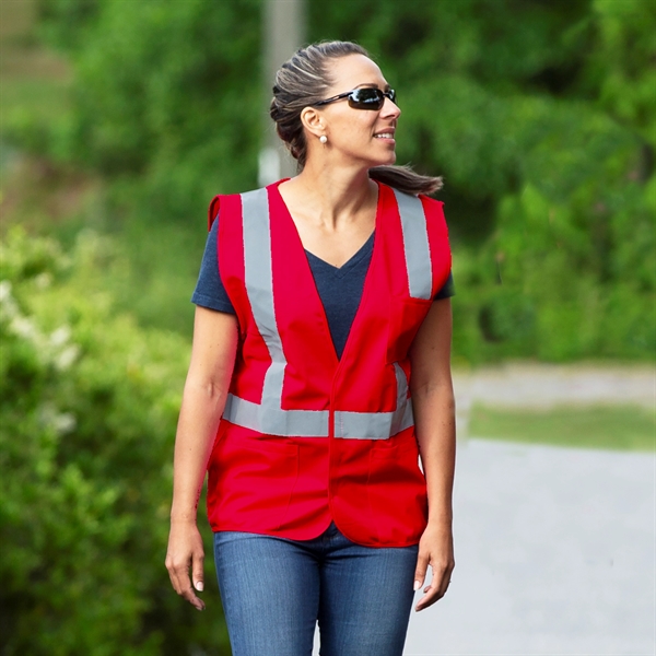 Non ANSI Reflective Mesh Safety Vest - Non ANSI Reflective Mesh Safety Vest - Image 0 of 2