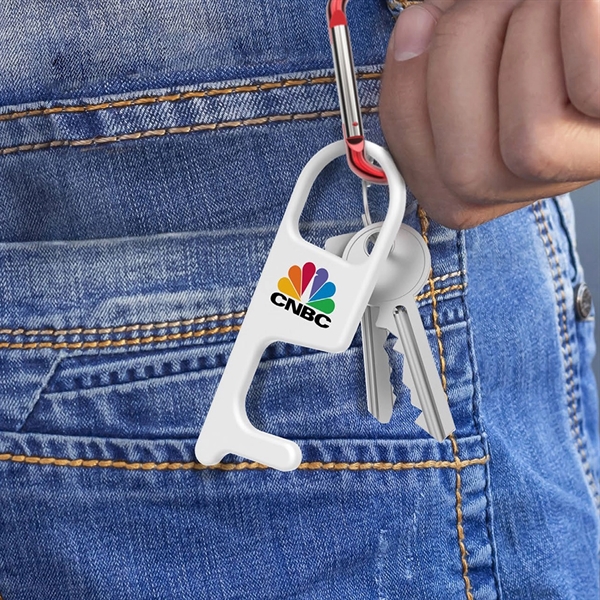 Full Color Safety Hands Free Acrylic Door Opener Tool - Full Color Safety Hands Free Acrylic Door Opener Tool - Image 0 of 2