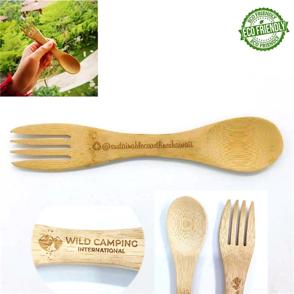 Eco-Friendly Bamboo Spork - Eco-Friendly Bamboo Spork - Image 0 of 2