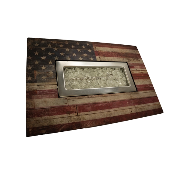 Endless Summer-AMERICANA Rectangular LP Gas Outdoor Fire Pit - Endless Summer-AMERICANA Rectangular LP Gas Outdoor Fire Pit - Image 11 of 17