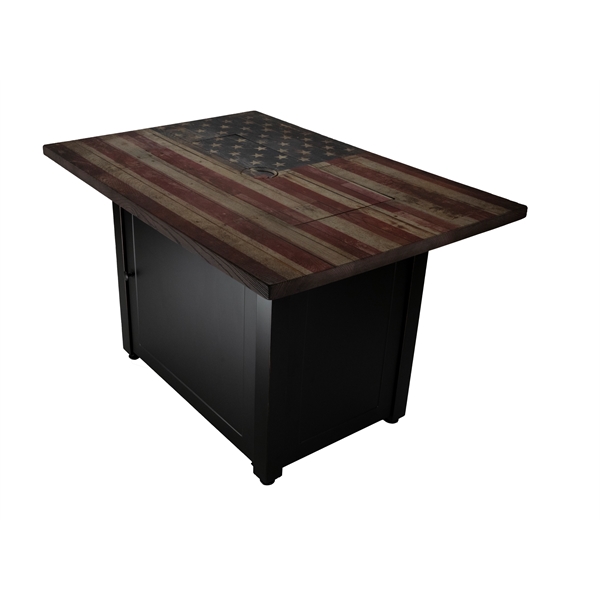 Endless Summer-AMERICANA Rectangular LP Gas Outdoor Fire Pit - Endless Summer-AMERICANA Rectangular LP Gas Outdoor Fire Pit - Image 14 of 17