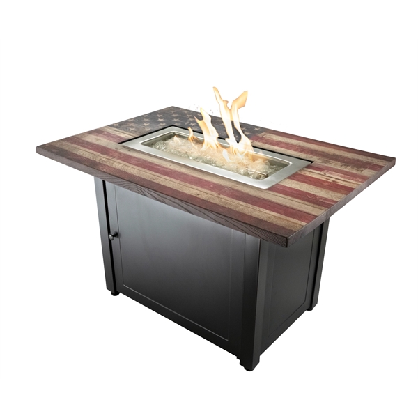 Endless Summer-AMERICANA Rectangular LP Gas Outdoor Fire Pit - Endless Summer-AMERICANA Rectangular LP Gas Outdoor Fire Pit - Image 17 of 17