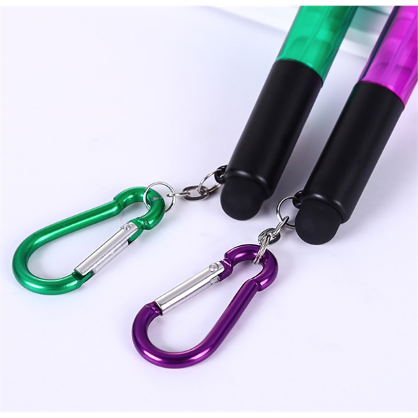 3 in 1 Spray& Stylus Pen With Carabiner - 3 in 1 Spray& Stylus Pen With Carabiner - Image 2 of 3
