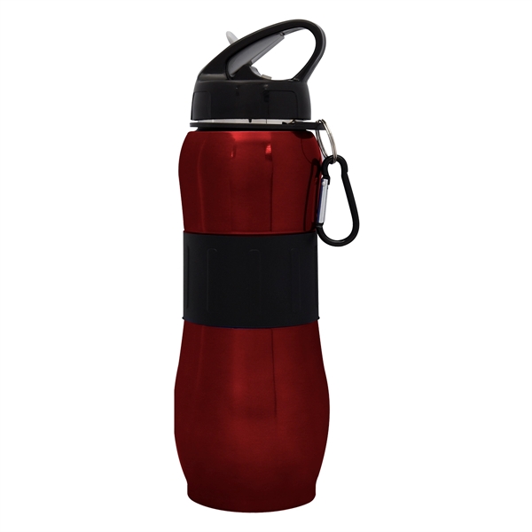 28 Oz. Stainless Steel Sport Grip Bottle - 28 Oz. Stainless Steel Sport Grip Bottle - Image 5 of 7