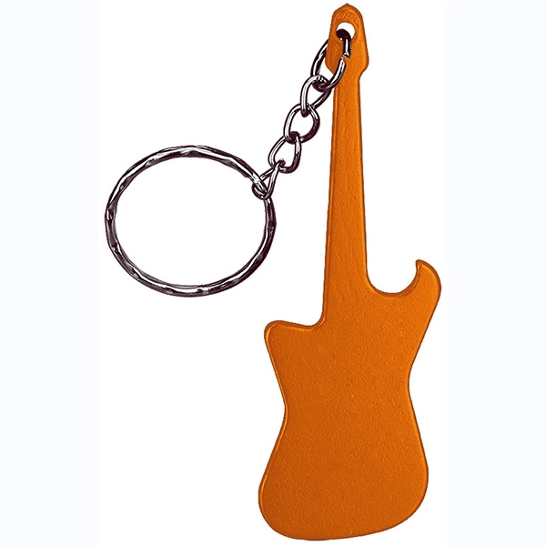 Guitar Shaped Bottle Opener Keychain - Guitar Shaped Bottle Opener Keychain - Image 1 of 6