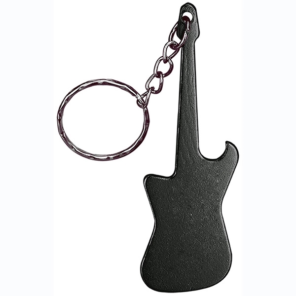 Guitar Shaped Bottle Opener Keychain - Guitar Shaped Bottle Opener Keychain - Image 3 of 6