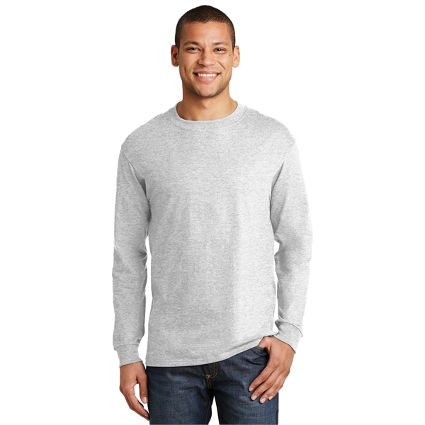 Hanes Beefy-T - 100% Cotton Long Sleeve T-Shirt. - Hanes Beefy-T - 100% Cotton Long Sleeve T-Shirt. - Image 31 of 42