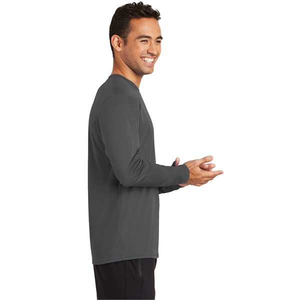 Port & Co Long Sleeve Performance Tee. - Port & Co Long Sleeve Performance Tee. - Image 8 of 48
