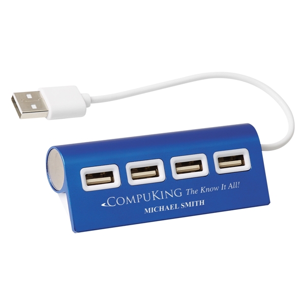 4-Port Aluminum Wave USB Hub - 4-Port Aluminum Wave USB Hub - Image 4 of 9