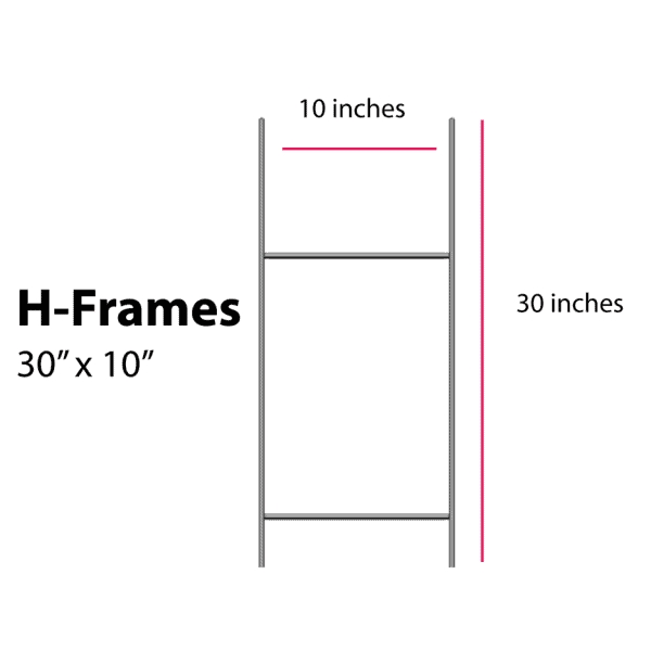 H Stand for Coroplast Yard Signs - Stake Only - H Stand for Coroplast Yard Signs - Stake Only - Image 0 of 0