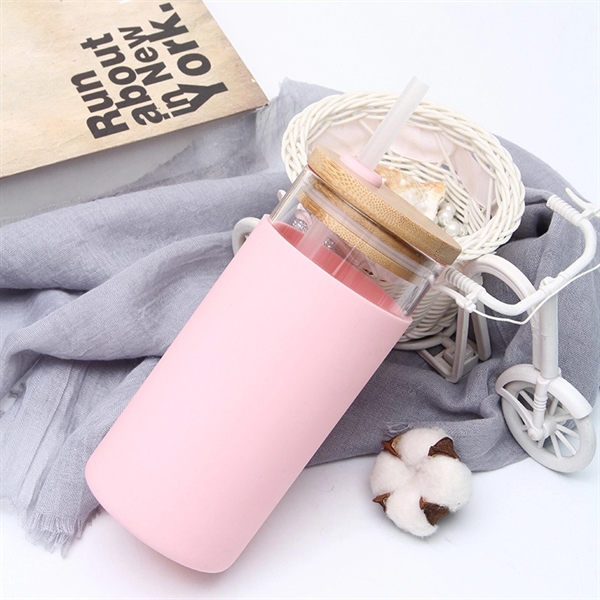 17oz Glass Tumbler Water Bottle - 17oz Glass Tumbler Water Bottle - Image 2 of 6