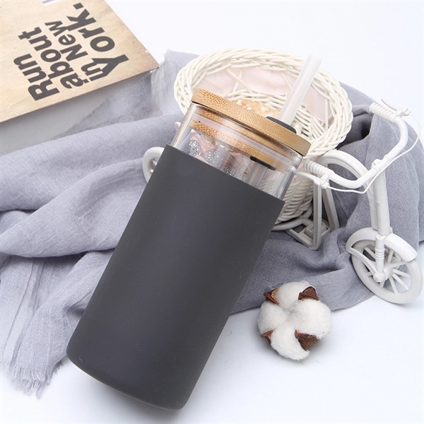 17oz Glass Tumbler Water Bottle - 17oz Glass Tumbler Water Bottle - Image 3 of 6