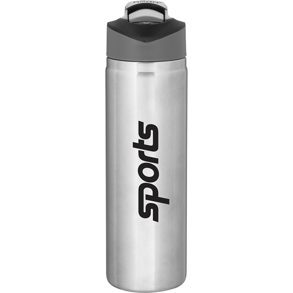 20.9 oz h2go Pilot Stainless Insulated Water Bottle w/Straw - 20.9 oz h2go Pilot Stainless Insulated Water Bottle w/Straw - Image 0 of 3