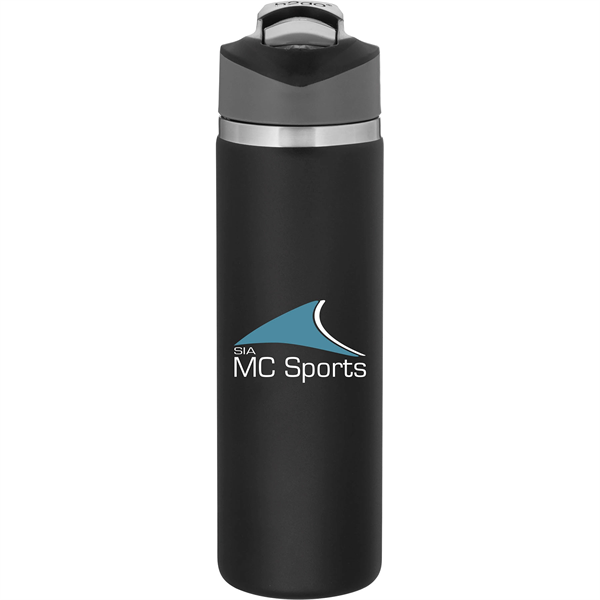20.9 oz h2go Pilot Stainless Insulated Water Bottle w/Straw - 20.9 oz h2go Pilot Stainless Insulated Water Bottle w/Straw - Image 3 of 3