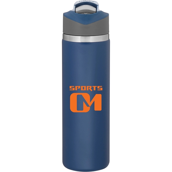 20.9 oz h2go Pilot Stainless Insulated Water Bottle w/Straw - 20.9 oz h2go Pilot Stainless Insulated Water Bottle w/Straw - Image 2 of 3