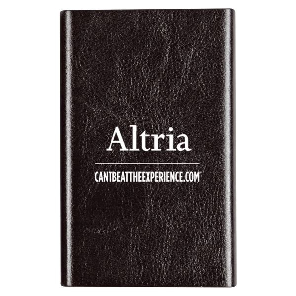 Leatherette Slim Power Bank - Leatherette Slim Power Bank - Image 1 of 12