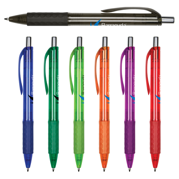 Translucent Pen w/ Gripper - Translucent Pen w/ Gripper - Image 0 of 7