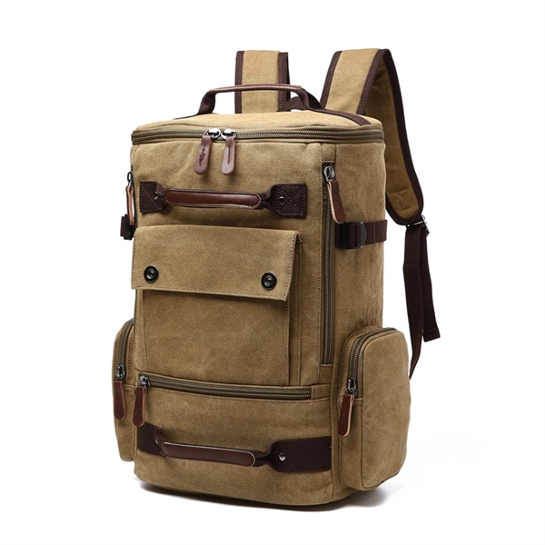 Heavy Canvas Hiking Backpack - Heavy Canvas Hiking Backpack - Image 3 of 6