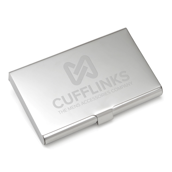 Engravable Stainless Steel Business Card Case - Engravable Stainless Steel Business Card Case - Image 1 of 4