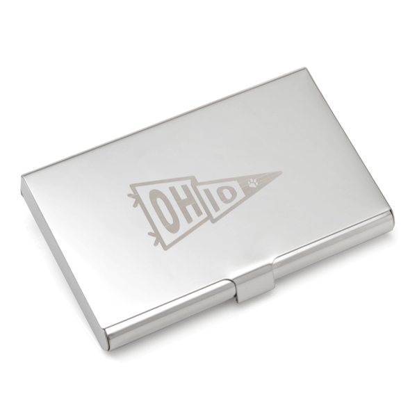 Engravable Stainless Steel Business Card Case - Engravable Stainless Steel Business Card Case - Image 2 of 4
