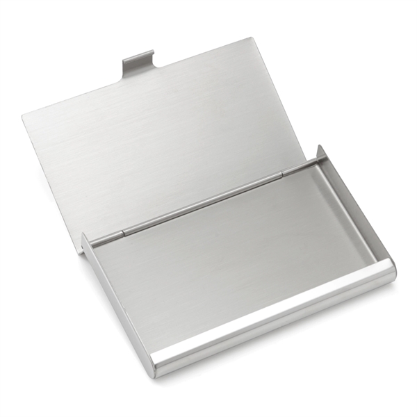 Engravable Stainless Steel Business Card Case - Engravable Stainless Steel Business Card Case - Image 3 of 4