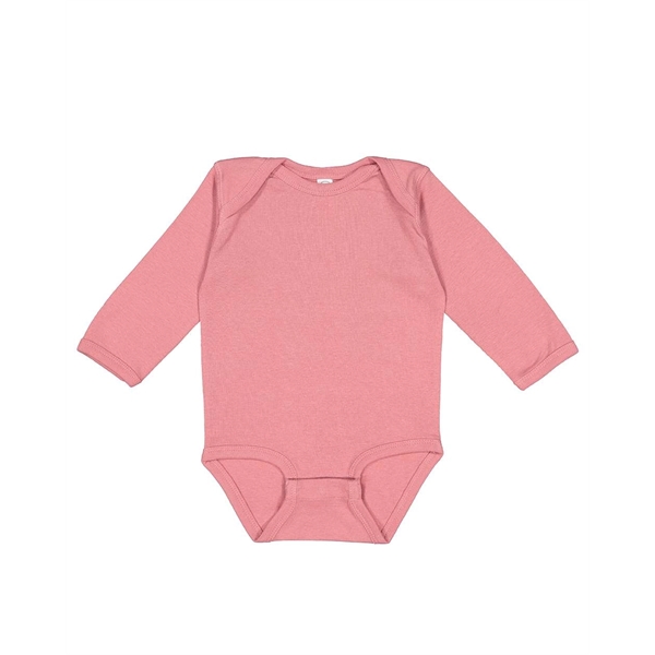 Rabbit Skins Infant Long Sleeve Baby Rib Bodysuit - Rabbit Skins Infant Long Sleeve Baby Rib Bodysuit - Image 35 of 44