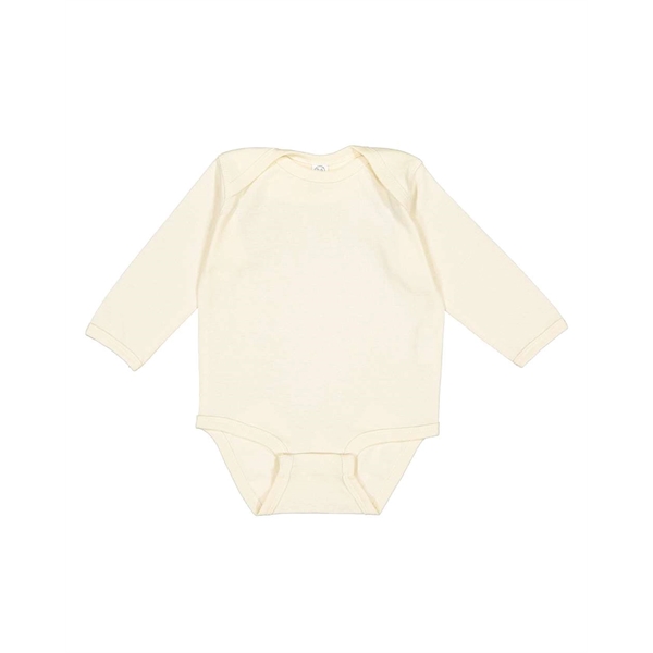 Rabbit Skins Infant Long Sleeve Baby Rib Bodysuit - Rabbit Skins Infant Long Sleeve Baby Rib Bodysuit - Image 37 of 44