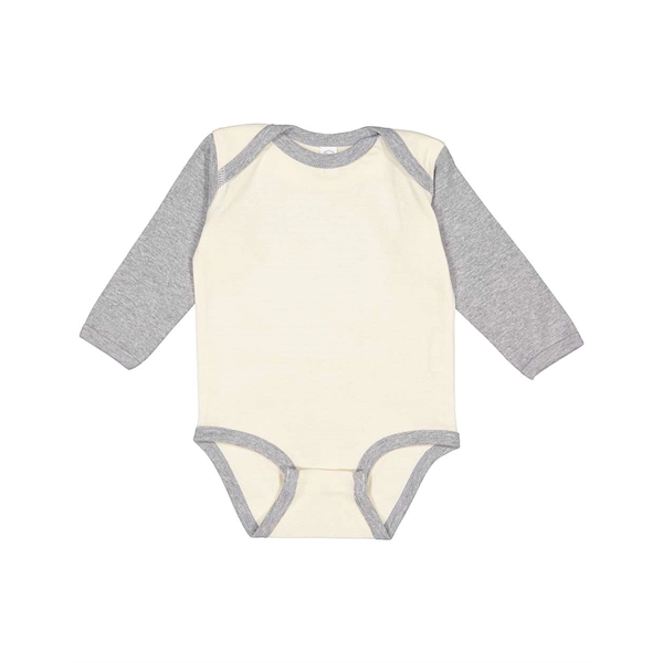 Rabbit Skins Infant Long Sleeve Baby Rib Bodysuit - Rabbit Skins Infant Long Sleeve Baby Rib Bodysuit - Image 39 of 44