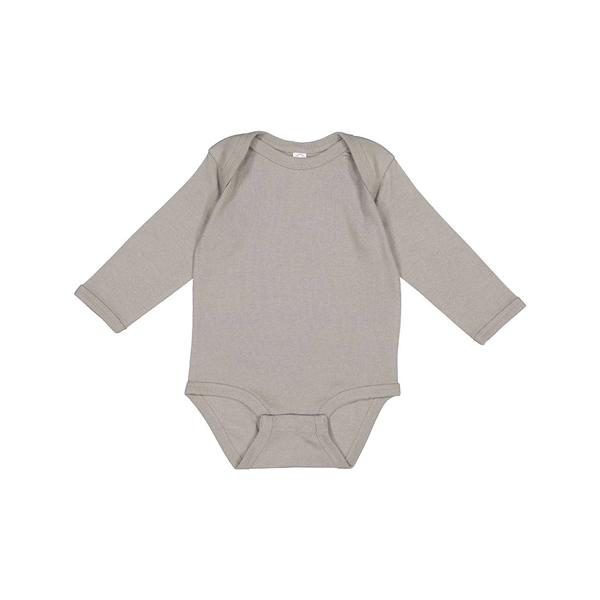 Rabbit Skins Infant Long Sleeve Baby Rib Bodysuit - Rabbit Skins Infant Long Sleeve Baby Rib Bodysuit - Image 40 of 44