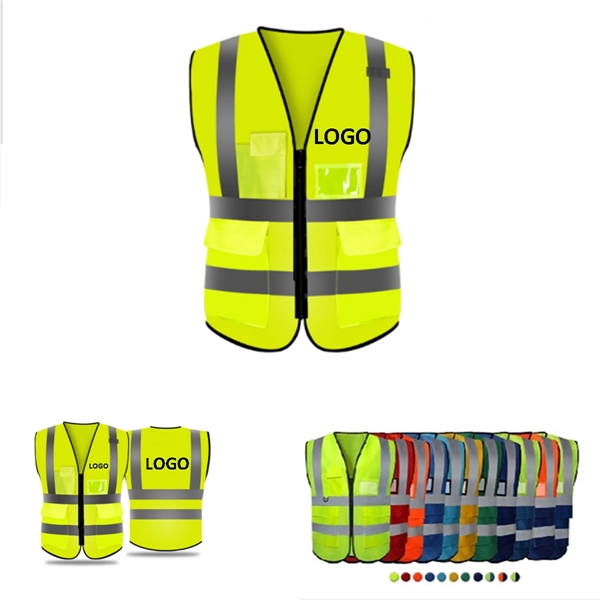 High Visibility Safety Vest with Pockets - High Visibility Safety Vest with Pockets - Image 0 of 1
