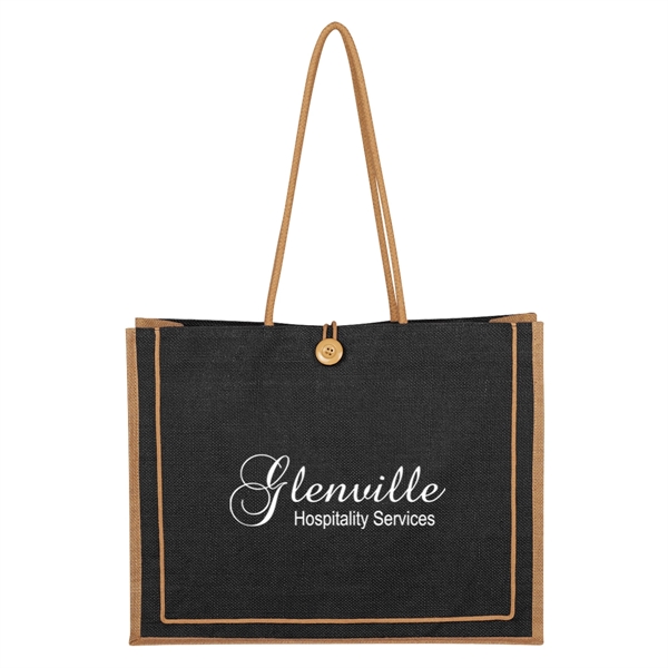 Paradise Jute Tote Bag - Paradise Jute Tote Bag - Image 3 of 17