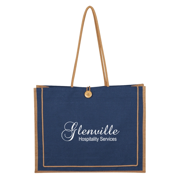 Paradise Jute Tote Bag - Paradise Jute Tote Bag - Image 5 of 17