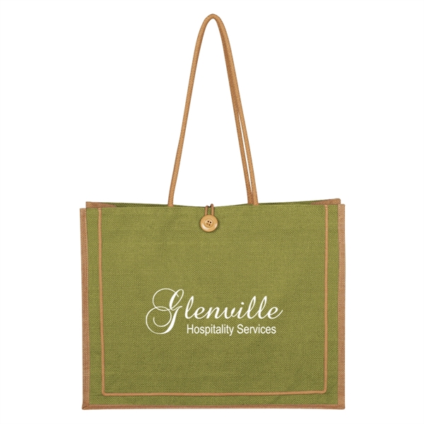 Paradise Jute Tote Bag - Paradise Jute Tote Bag - Image 12 of 17