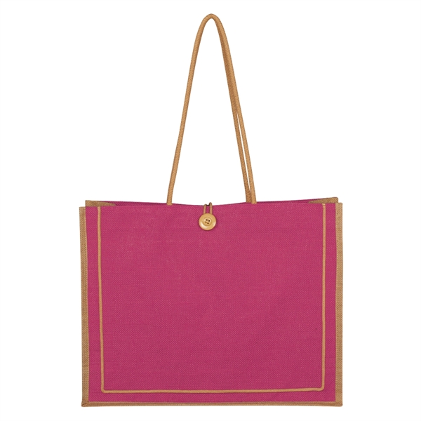 Paradise Jute Tote Bag - Paradise Jute Tote Bag - Image 8 of 17