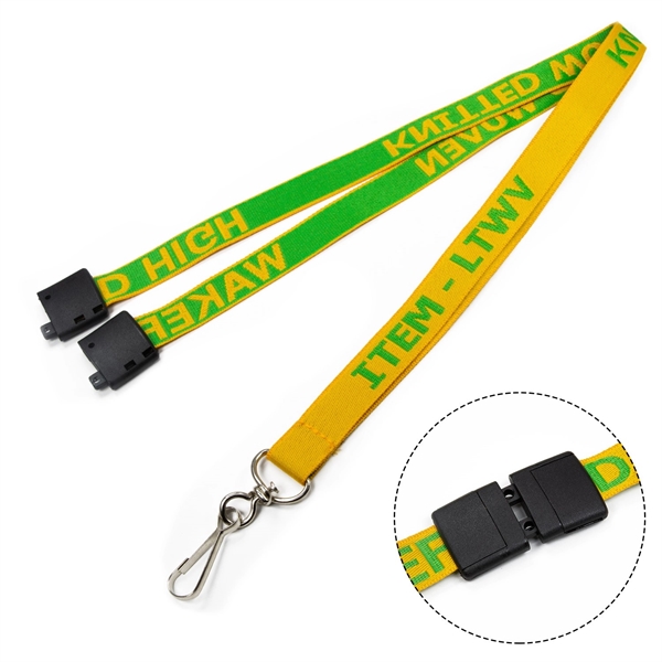 Custom Woven Lanyards with Safety Breakaway - Custom Woven Lanyards with Safety Breakaway - Image 2 of 2