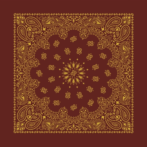 Metallic Paisley Bandanas - Imported - Metallic Paisley Bandanas - Imported - Image 1 of 6