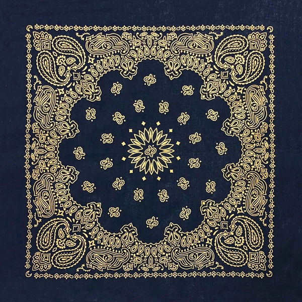 Metallic Paisley Bandanas - Imported - Metallic Paisley Bandanas - Imported - Image 4 of 6