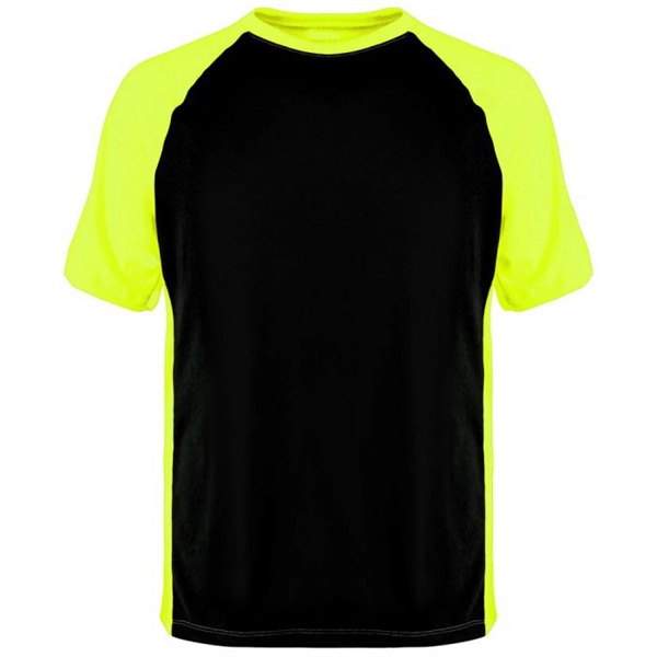 High Visibility TWO TONE POLYESTER TEE - High Visibility TWO TONE POLYESTER TEE - Image 4 of 6