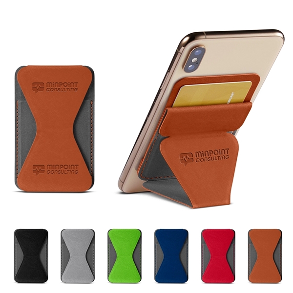 Tuscany™ Magnetic Card Holder Phone Stand - Tuscany™ Magnetic Card Holder Phone Stand - Image 0 of 6