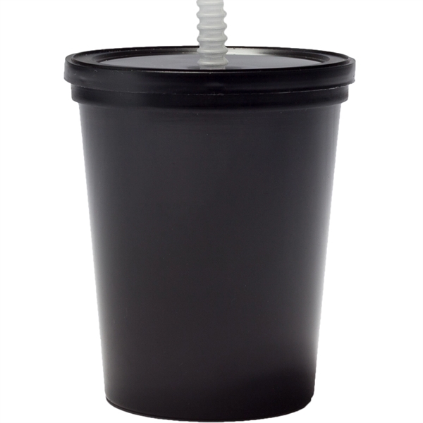 16 oz. USA made Stadium Cup w/ Lid & Straw BPA FREE Recycled - 16 oz. USA made Stadium Cup w/ Lid & Straw BPA FREE Recycled - Image 6 of 6