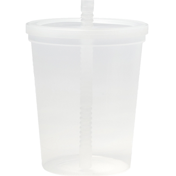 16 oz. USA made Stadium Cup w/ Lid & Straw BPA FREE Recycled - 16 oz. USA made Stadium Cup w/ Lid & Straw BPA FREE Recycled - Image 1 of 6