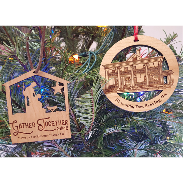 3.5" - Customizable Hardwood Ornaments - 3.5" - Customizable Hardwood Ornaments - Image 0 of 2
