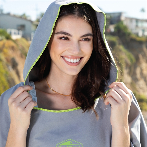 Quick Dry Hooded Beach Poncho - Quick Dry Hooded Beach Poncho - Image 1 of 1