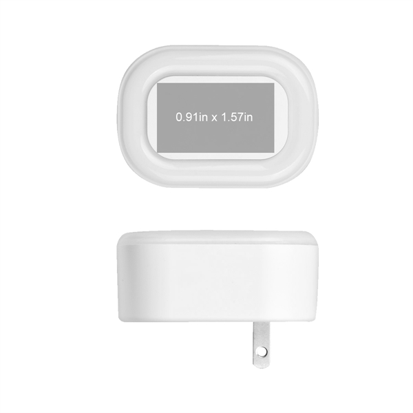 Candy LED Night Light Dual USB Port Wall Charger - UL Listed - Candy LED Night Light Dual USB Port Wall Charger - UL Listed - Image 6 of 6