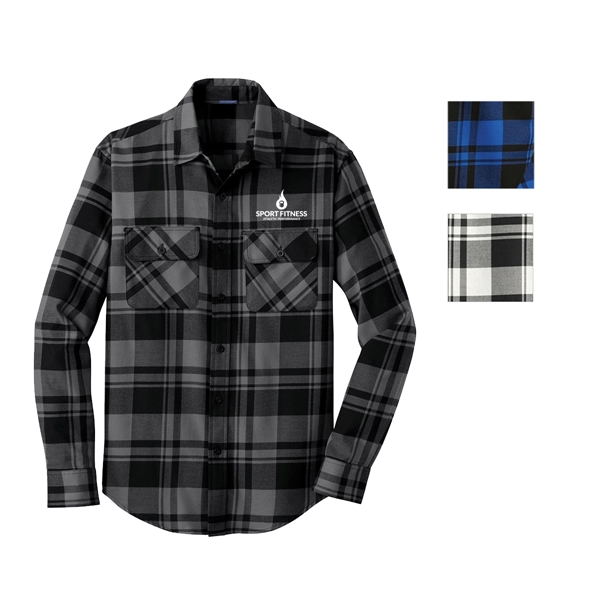 Port Authority Open Collar Flannel Shirt - Port Authority Open Collar Flannel Shirt - Image 0 of 3