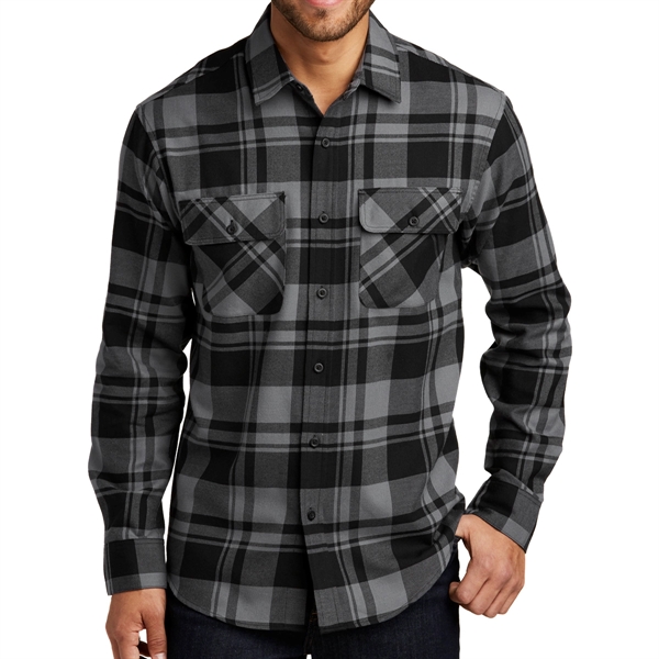 Port Authority Open Collar Flannel Shirt - Port Authority Open Collar Flannel Shirt - Image 3 of 3