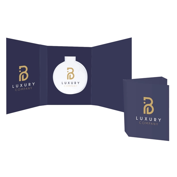 Promotional Book with Circle-Shaped Compact Mirror - Promotional Book with Circle-Shaped Compact Mirror - Image 0 of 1