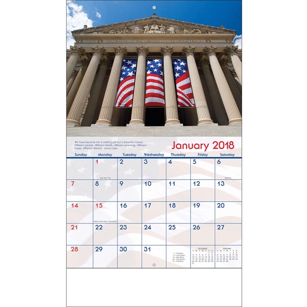 2024 American Pride Stapled Wall Calendar - 2024 American Pride Stapled Wall Calendar - Image 2 of 3