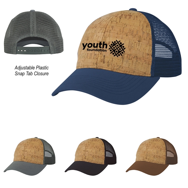 Eco-Friendly Cork Made Mesh Cap - Eco-Friendly Cork Made Mesh Cap - Image 0 of 6